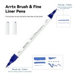 Arrtx Metallic 18 Acrylic Markers - الصورة 2