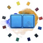 Phoenix 12 Colors Half Pan Artist Grade Watercolor Set