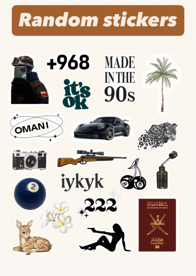 ⁦Random stickers⁩ - الصورة ⁦1⁩